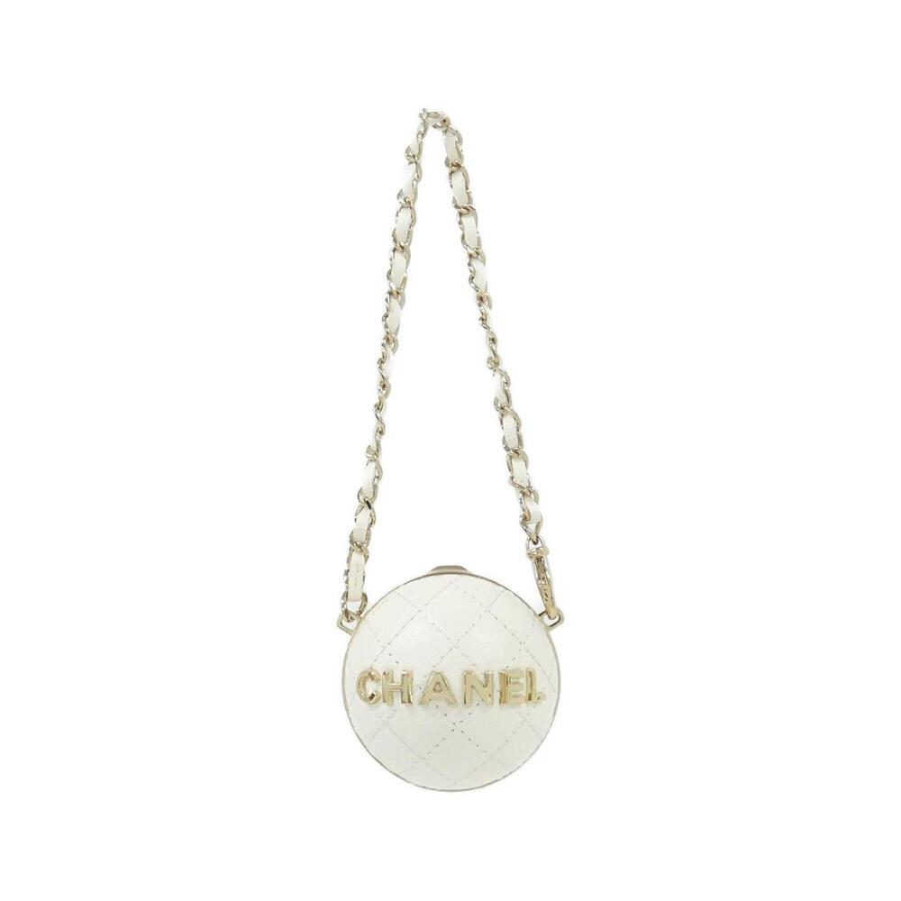 CHANEL White Bag Charm